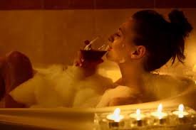 wine magic with relaxing bath