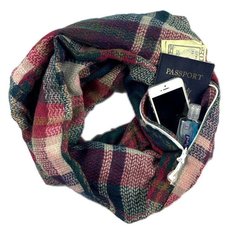 infinity scarf with pocket is functional fashion